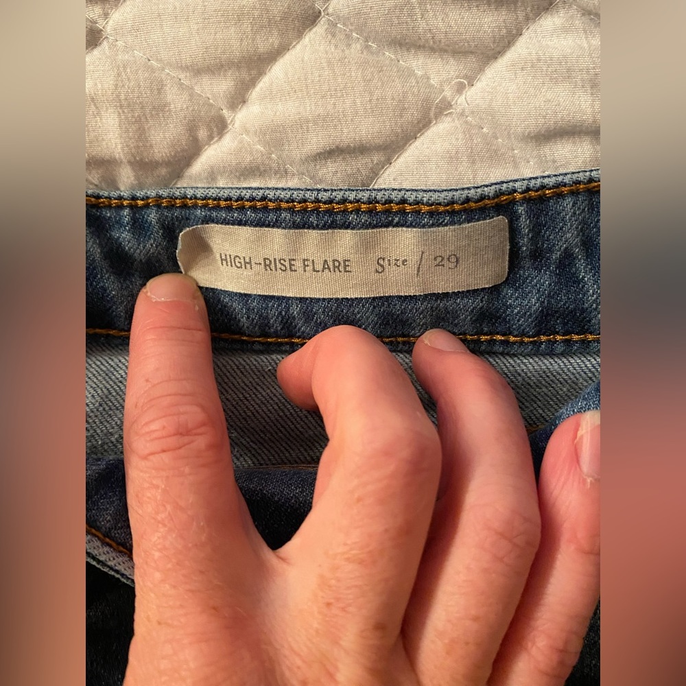 Pilcro high rise crop flare jeans Size 29 - Picture 3 of 6